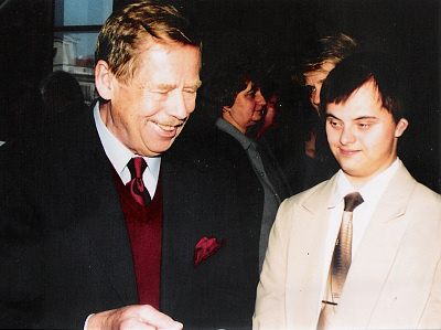 Jiří Šedý s Václavem Havlem